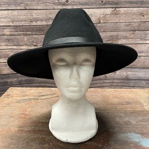 Wool fedora black